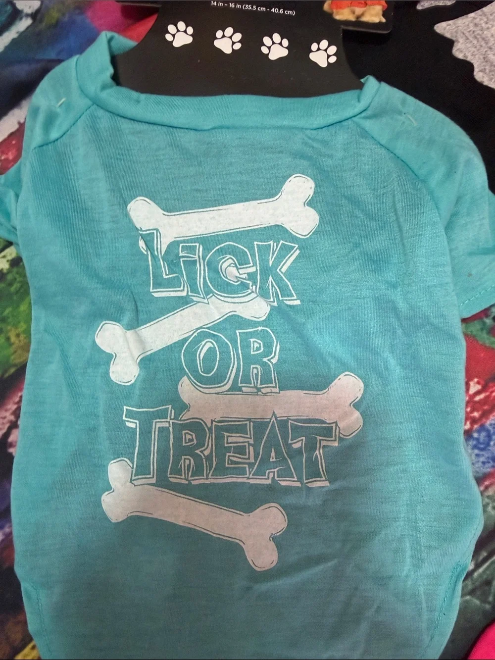 Novelty Pet Tee — Black, Teal & Pink Dog Shirts (Set)